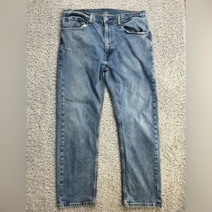Levi's Jeans Mens 36 x 30 Relaxed Fit Light Wash Distressing Casual Denim Basic